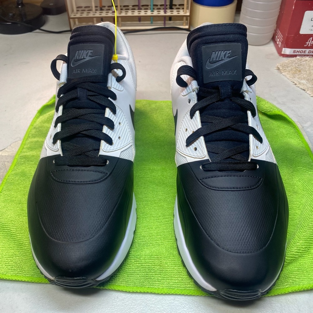 NIKE Air Max 90 Ultra 2.0 Mens Size-12 Shoes Black & White 876005-002 Sneakers